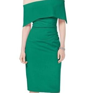 Vince Camuto off shoulder Green Dress